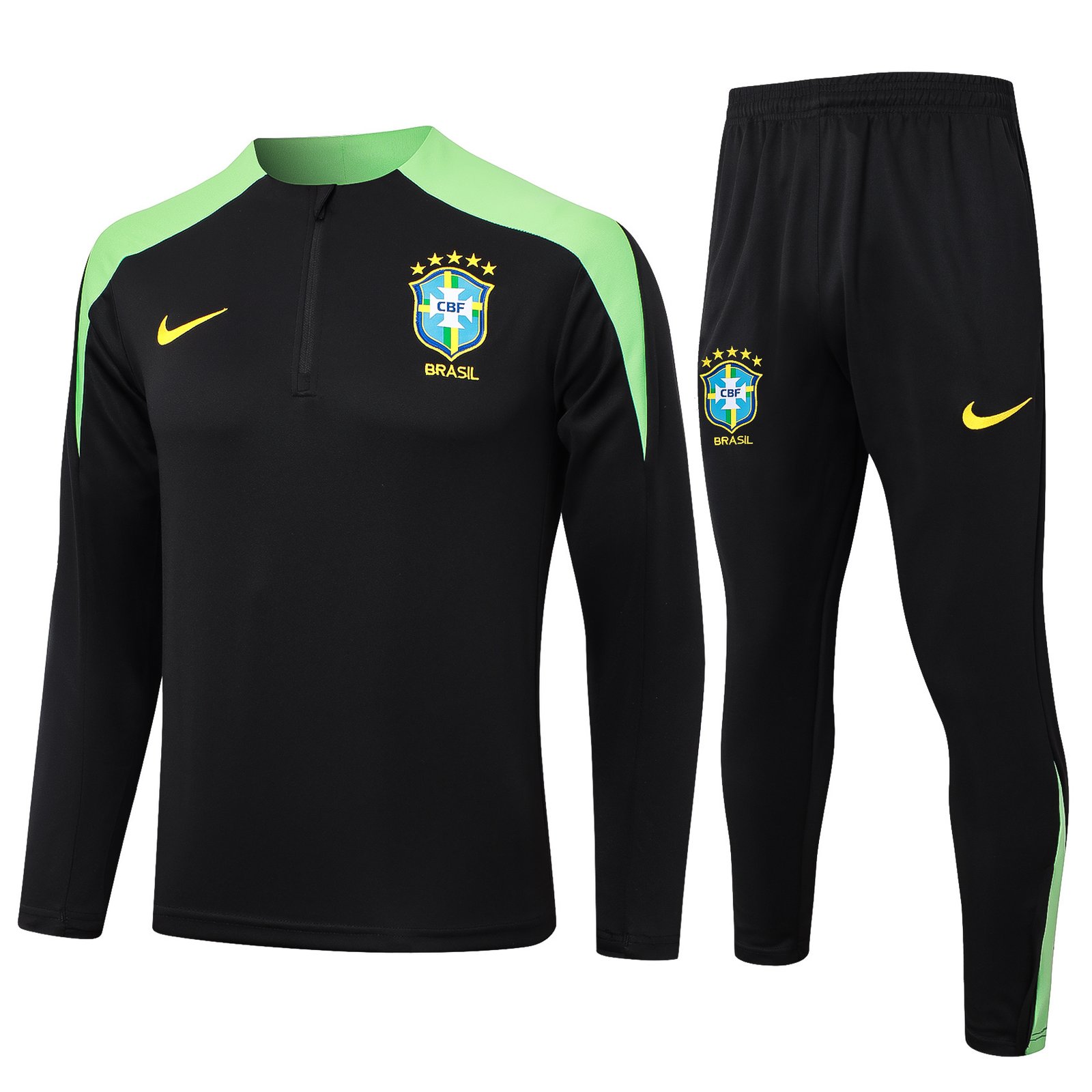 Kit de treino preto do Brasil 2024/25