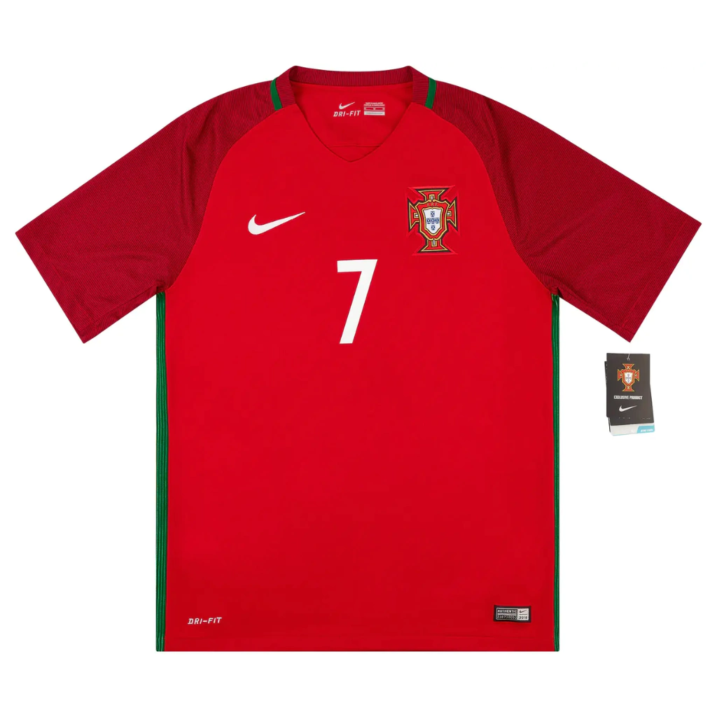Camiseta vermelha do Portugal 2016/17