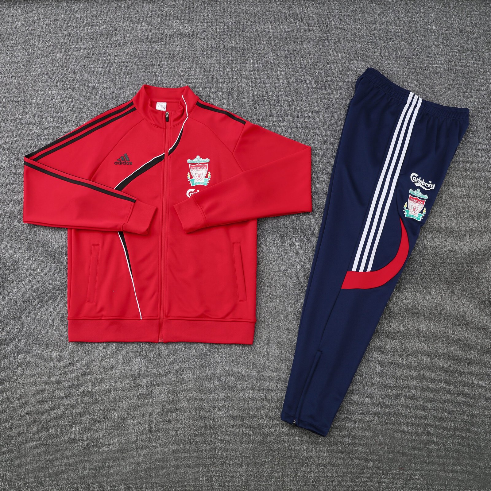 Kit jaqueta vermelha retrô do Liverpool - Imagem 2