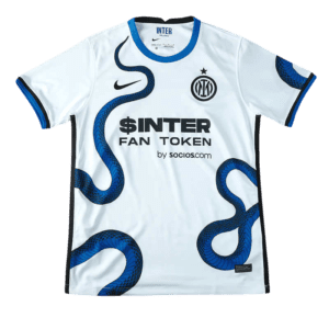 Camiseta Snake branca do Inter de Milão 2021/22