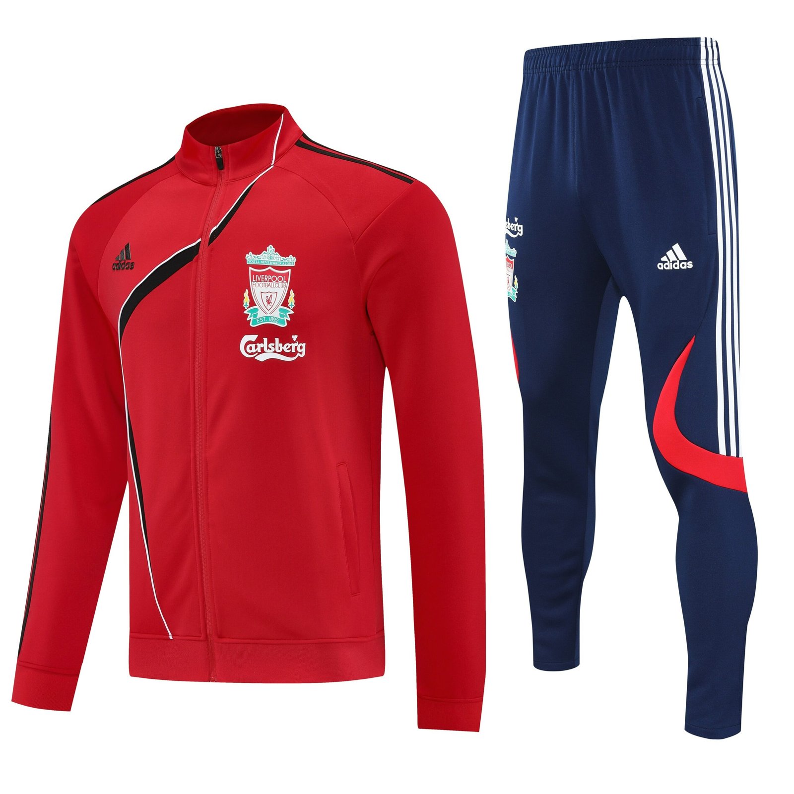 Kit jaqueta vermelha retrô do Liverpool